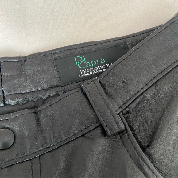 VINTAGE Genuine Leather Trousers -Size 12 NWT - Picture 12 of 12